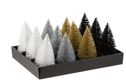 DISPL 12XMAS TREE+LED PL MIX