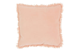 CUSH BORD LONG COT/LIN PINK