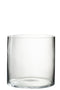 J-Line windlicht Rond - kaarshouder - glas - transparant