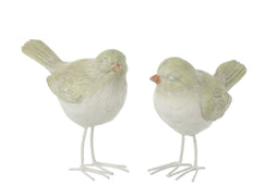 BIRD POLY WHITE/L GRN L ASS