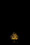 TREE LEAV GLIT+LED MET SILV S