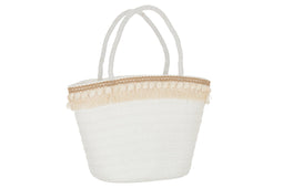 BEACH BAG SHELLS PAPER WH