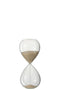 J-Line zandloper Deco - glas/zand - beige - small