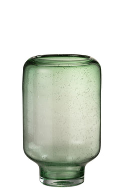 VASE NORA FT RND GLA LI GRN L