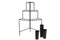 J-Line Cake bord - taartplateau - glas - transparant - woonaccessoires