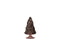 J-Line Kerstboom - glas - bruin - small