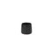 J-Line bloempot Rond - keramiek - zwart - extra small - Ø 12.50 cm - 2 stuks