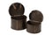 S/2 SUITCASES HALF ROUND WD BR