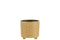 J-Line Bloempot Bloem voor binnen - Keramiek - oker - small - Ø 12 cm - woonaccessoires