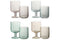 J-Line Bloempot Bloem voor binnen - Keramiek - oker - small - Ø 12 cm - woonaccessoires