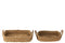 J-Line Bloempot Bloem voor binnen - Keramiek - oker - small - Ø 12 cm - woonaccessoires