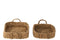 J-Line Bloempot Bloem voor binnen - Keramiek - oker - small - Ø 12 cm - woonaccessoires