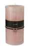 J-Line cilinderkaars - poederroze - XXL - 140U - 6 stuks