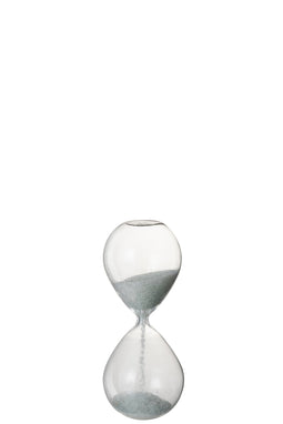 HOURGLASS PEARLS GLASS WHITE S