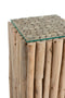 BASE SQUARE PIECES WOOD/GL NAT