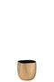 J-Line bloempot Audrey - keramiek - goud - small - Ø 20.00 cm