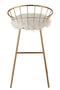 BARSTOOL ROUND METAL GOLD