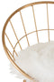 BARSTOOL ROUND METAL GOLD