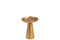DISH ON FOOT METAL GOLD SMALL