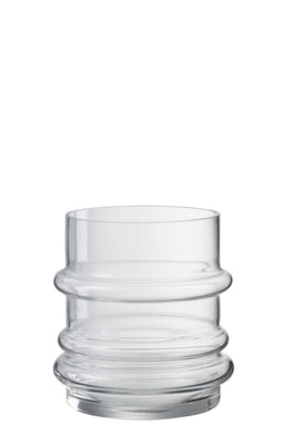 VASE BORDER GLASS TR S