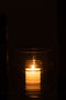 VASE BORDER GLASS TR S