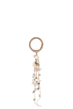 DREAM CATCHER DECO JUTE SHELL NAT