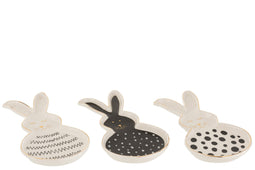 DISH RABBIT CERAMIC LARGE ASS3