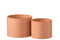 J-Line bloempot Effen Rond - keramiek - pompelmoes - large - Ø 17.50 cm
