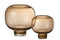 VASE FOOT ROUND GLA LIGHT BR L
