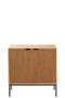 J-Line kast op poten - 2 deuren - hout & metaal - naturel - woonaccessoires