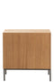 J-Line kast op poten - 2 deuren - hout & metaal - naturel - woonaccessoires