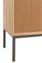 J-Line kast op poten - 2 deuren - hout & metaal - naturel - woonaccessoires
