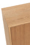 J-Line kast op poten - 2 deuren - hout & metaal - naturel - woonaccessoires