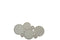 J-Line spiegel 6 Ronden - metaal - zilver