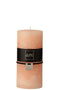J-Line cilinderkaars - perzik - 70U - large - 6 stuks