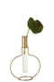 J-Line theelichthouder Mozaiek - glas - goud - small - 2 stuks