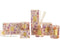J-Line theelichthouder Mozaiek - glas - goud - small - 2 stuks