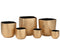 J-Line theelichthouder Mozaiek - glas - goud - small - 2 stuks