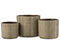 J-Line theelichthouder Mozaiek - glas - goud - small - 2 stuks