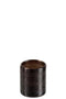 J-Line windlicht Cilinder - glas - bruin - small - 2 stuks