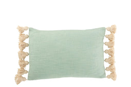 CUSHION RECT POM COT POLY BL