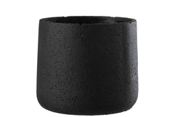 FLOWER POT POTINE CEM BLACK L