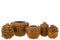 J-Line bloempot Bloem - keramiek - oker - large - Ø 22.00 cm