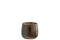 TEALIGHT HOLDER LIN GL DK BR S