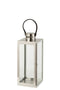 LANTERN SQUARE METAL/GL SILV