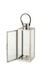 LANTERN SQUARE METAL/GL SILV