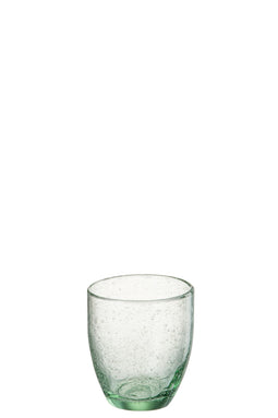 J-Line Lisboa glas - drinkglas - muntgroen - woonaccessoires