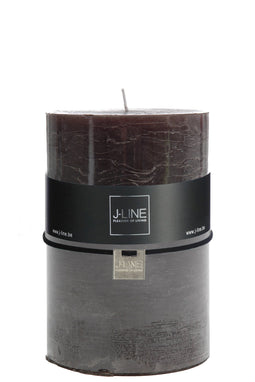 J-Line cilinderkaars - zwart - 120U - XL - 6 stuks