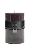 J-Line cilinderkaars - zwart - 120U - XL - 6 stuks