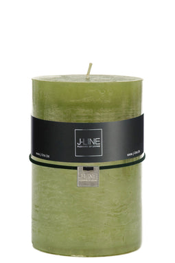 J-Line cilinderkaars - groen - XL - 120U - 6 stuks